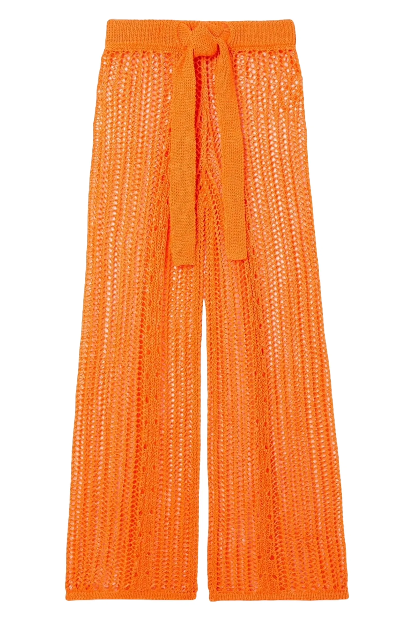 Aadya Crochet-knit Wide-leg Pants