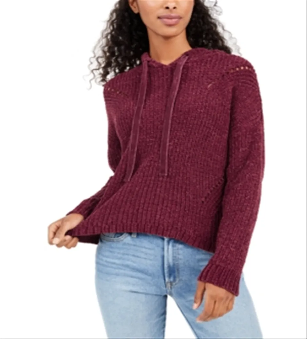 American Rag Junior's Chenille Hoodie Red