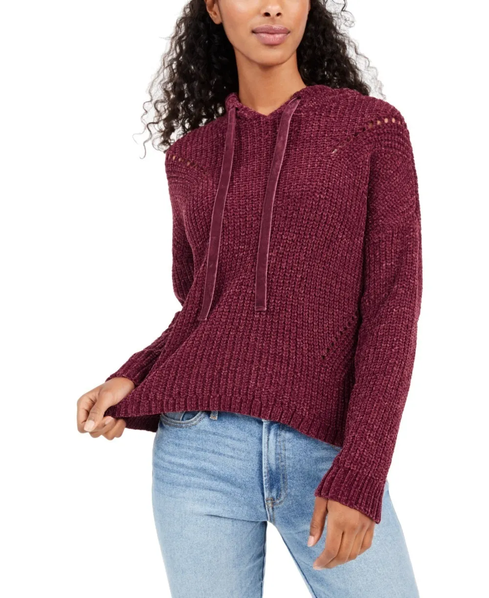 American Rag Junior's Chenille Hoodie Red
