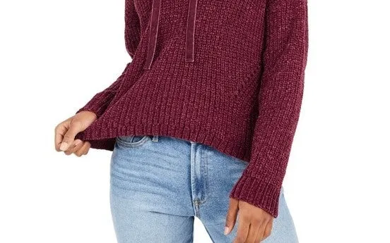 American Rag Junior's Chenille Hoodie Red