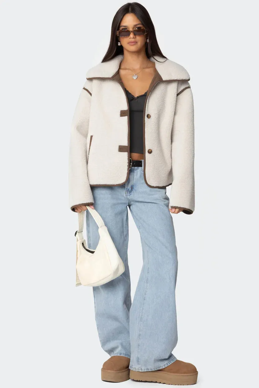 Arctic Luxe Oversized Shearling Jacket