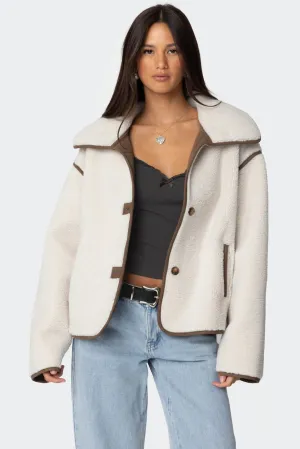 Arctic Luxe Oversized Shearling Jacket