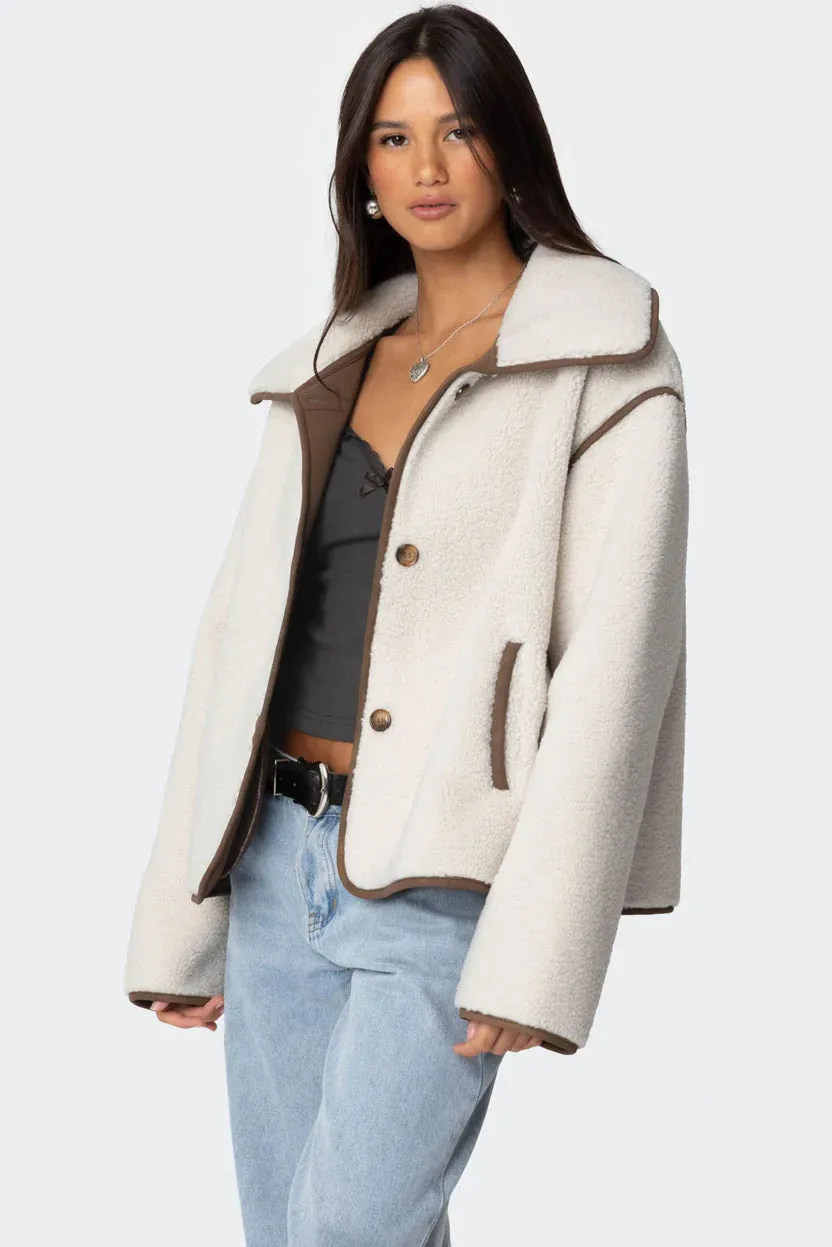 Arctic Luxe Oversized Shearling Jacket