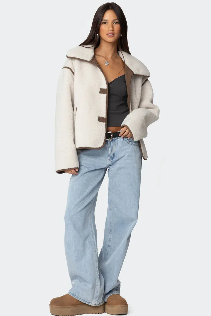 Arctic Luxe Oversized Shearling Jacket