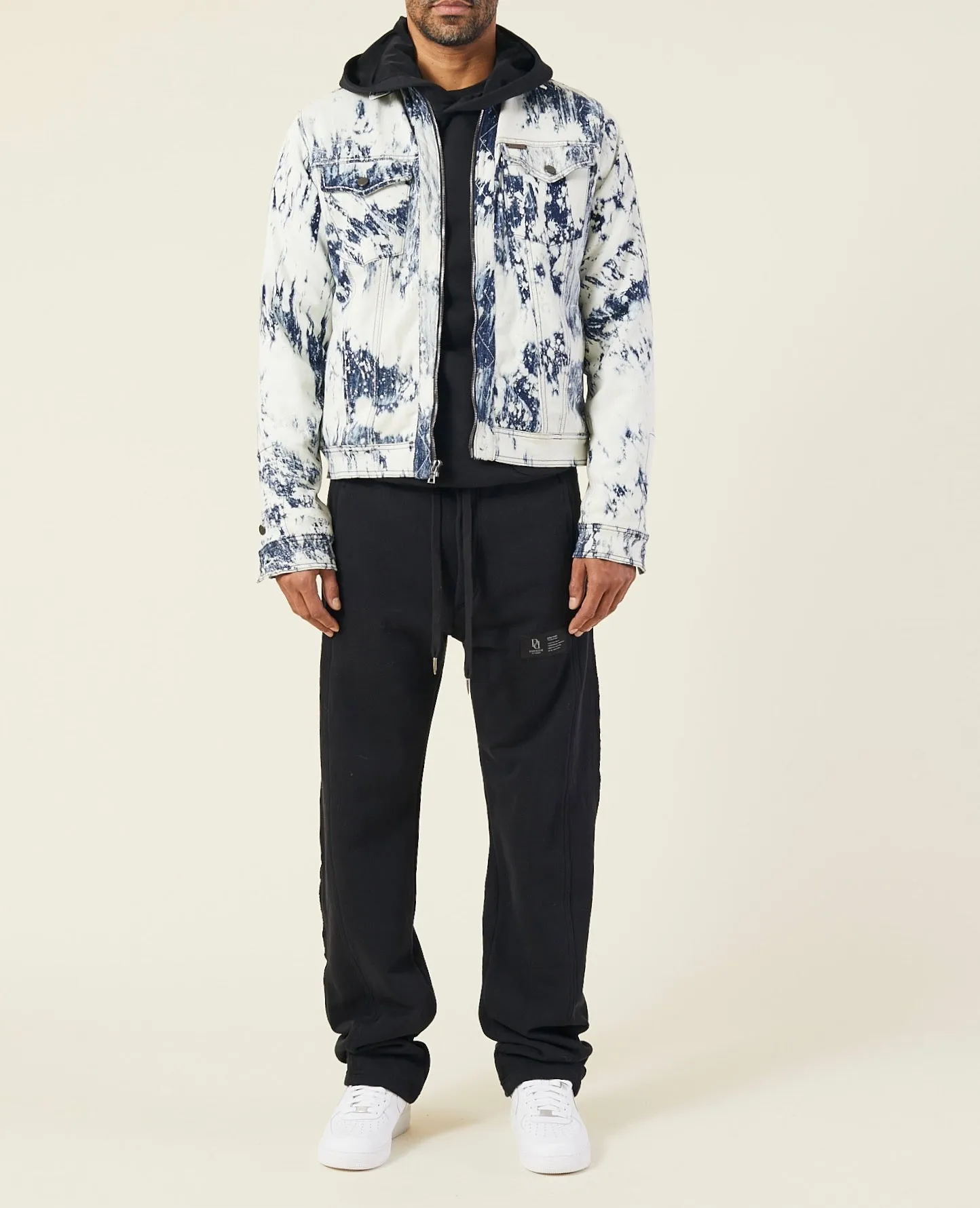 BAGGY LOOPBACK COTTON-JERSEY TRACK PANTS