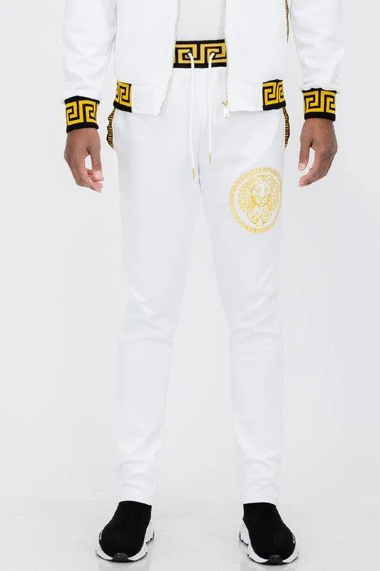 Black And Gold Detail Track Pants