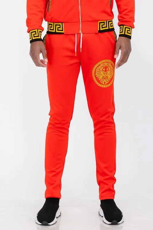 Black And Gold Detail Track Pants