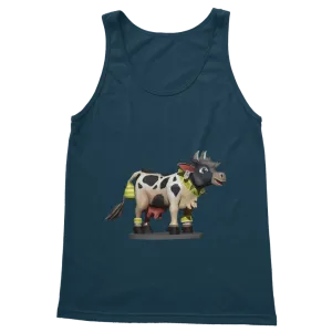 Black and White Cow Classic Adult Vest Top