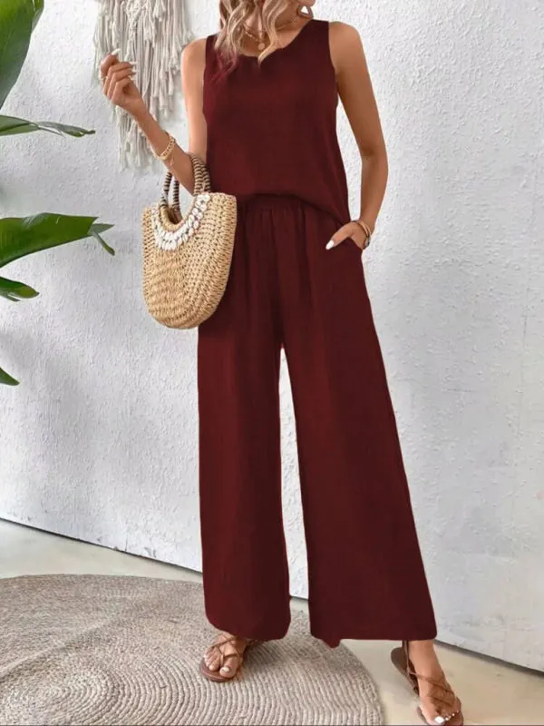 Boho Embroidered Summer Set for Women