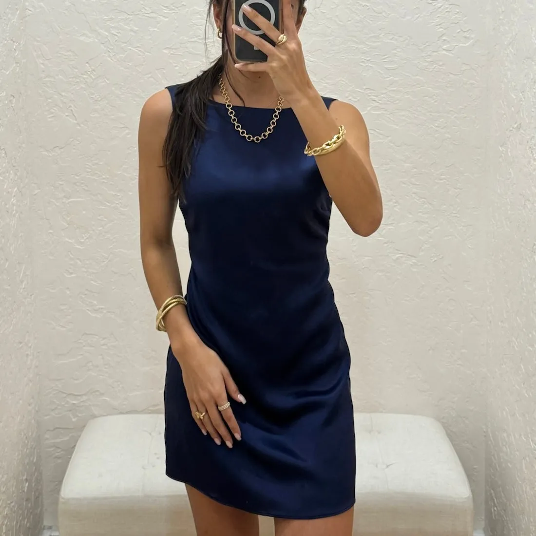 Bowie Mini Dress - Navy