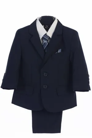 Boys Navy 5-Piece Suit - Little Gents - LT-3582N