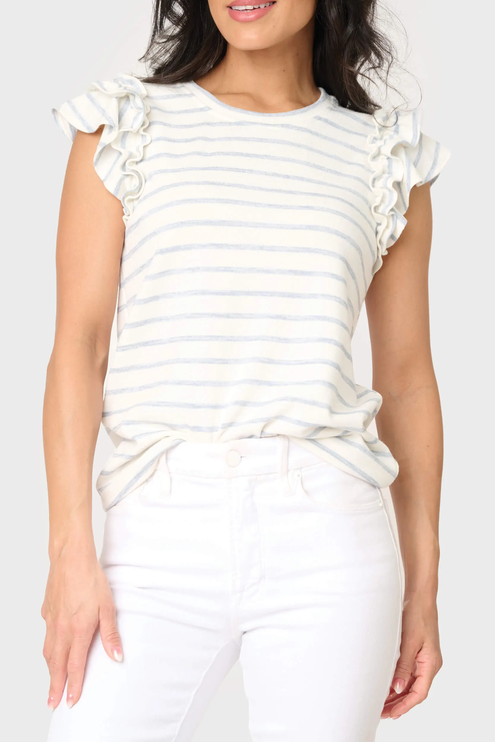 Butterfly Stripe Knit Top