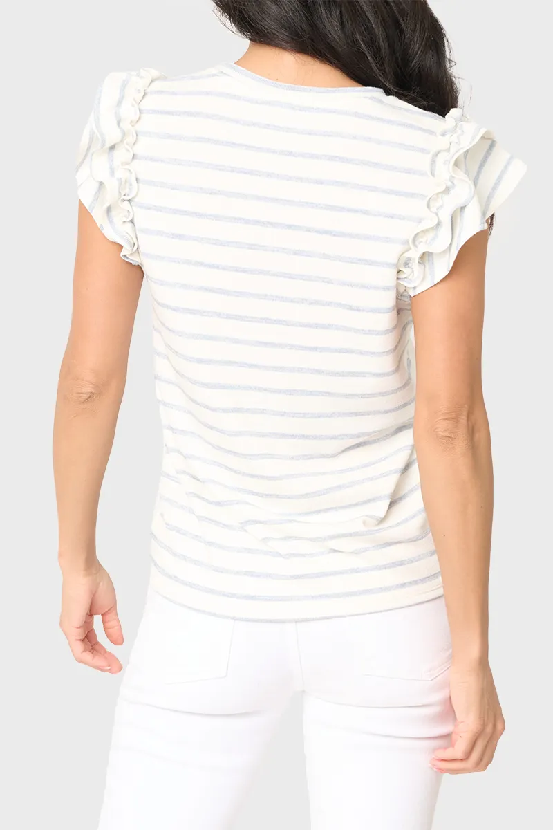 Butterfly Stripe Knit Top