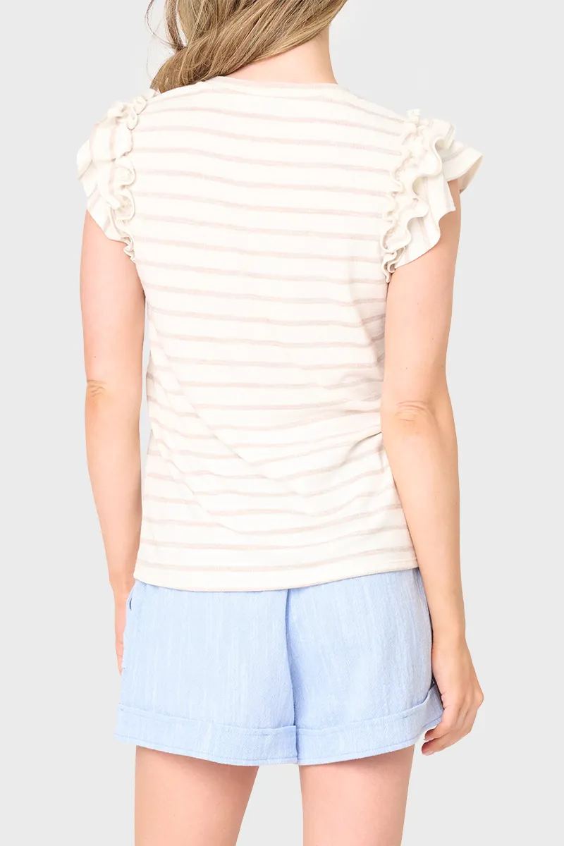 Butterfly Stripe Knit Top