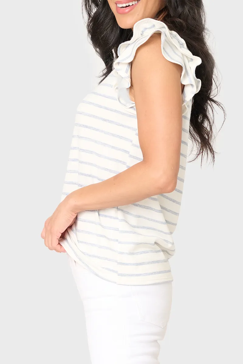 Butterfly Stripe Knit Top