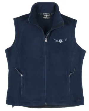 Canyon Fleece - Ladies Zip Vest by Flying R Ranchwear - True Navy