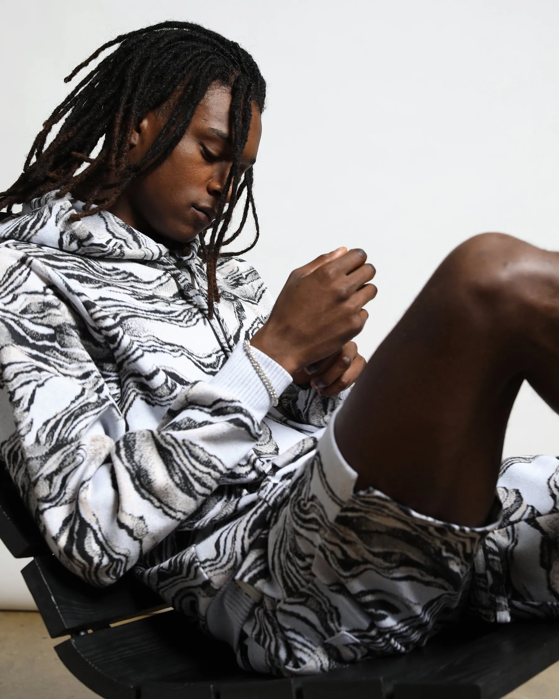 Canyon Strata Hyper Reality Knit Hoodie (FINAL SALE)