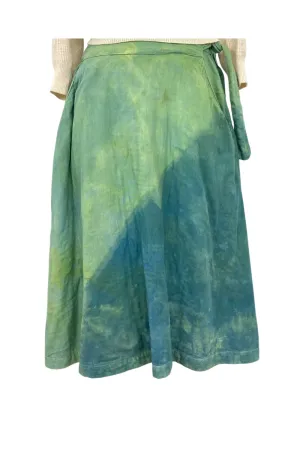 Carina Skirt in Green | Organic Cotton Double Gauze in XS Only