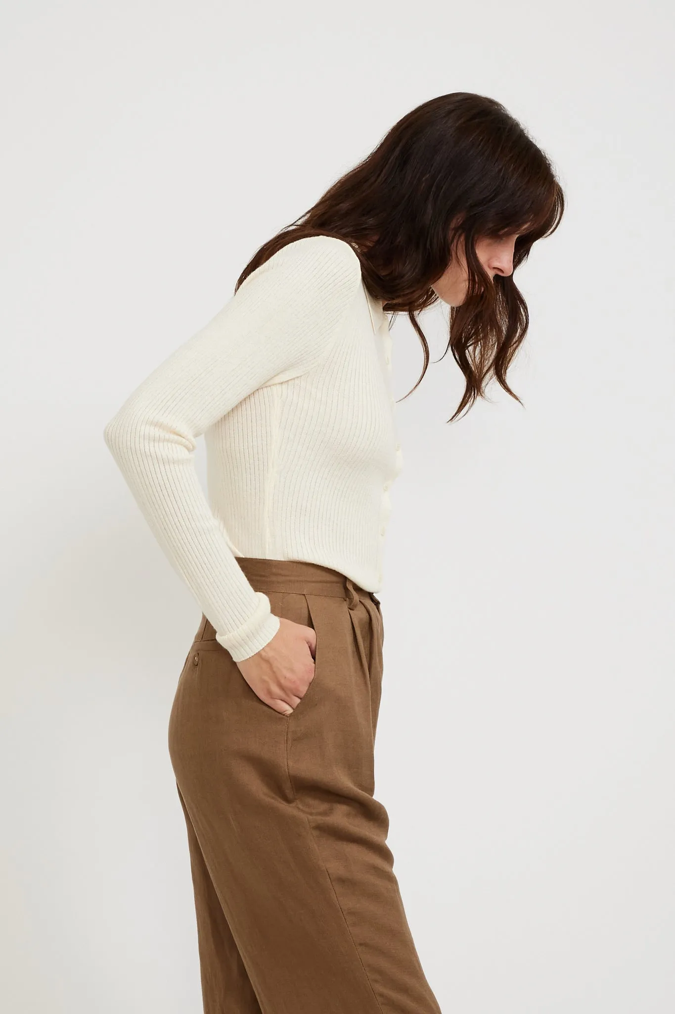 Caroline Knit Longsleeve Top Buttercream