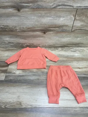 Cat & Jack 2pc Thermal Shirt & Pants Pink sz 0-3m
