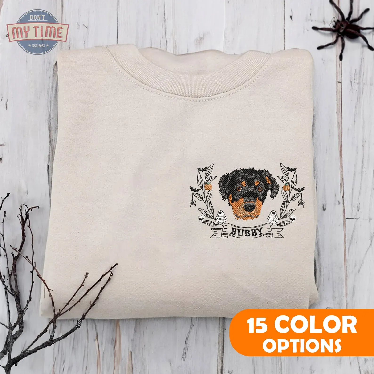 Custom Dog Sweatshirt  -  Personalized Embroidered Hoodie for Dog Lovers