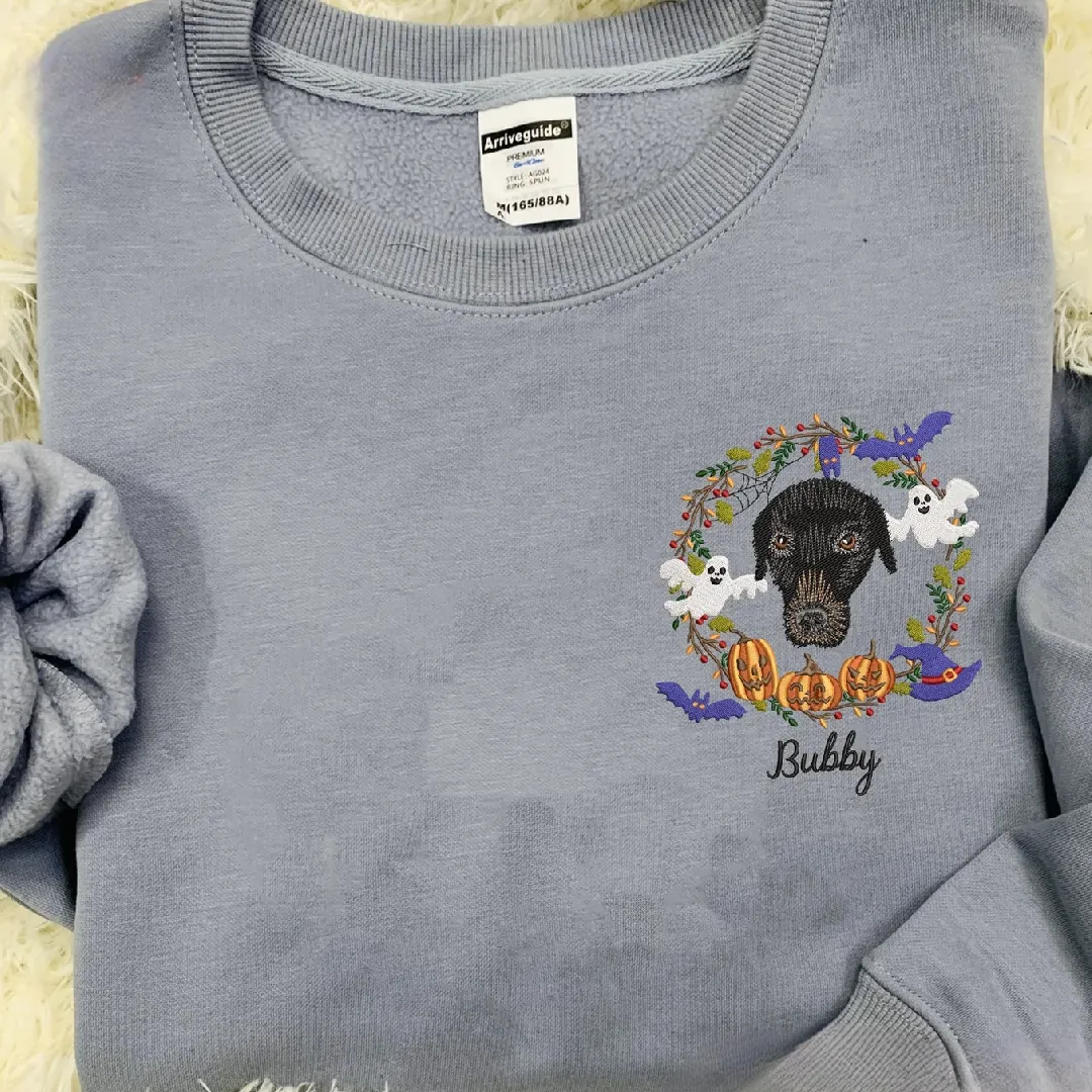 Custom Dog Sweatshirt  -  Personalized Embroidered Hoodie for Dog Lovers