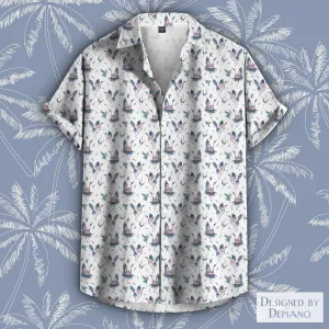 Dancing Cranes Hawaiian Shirt