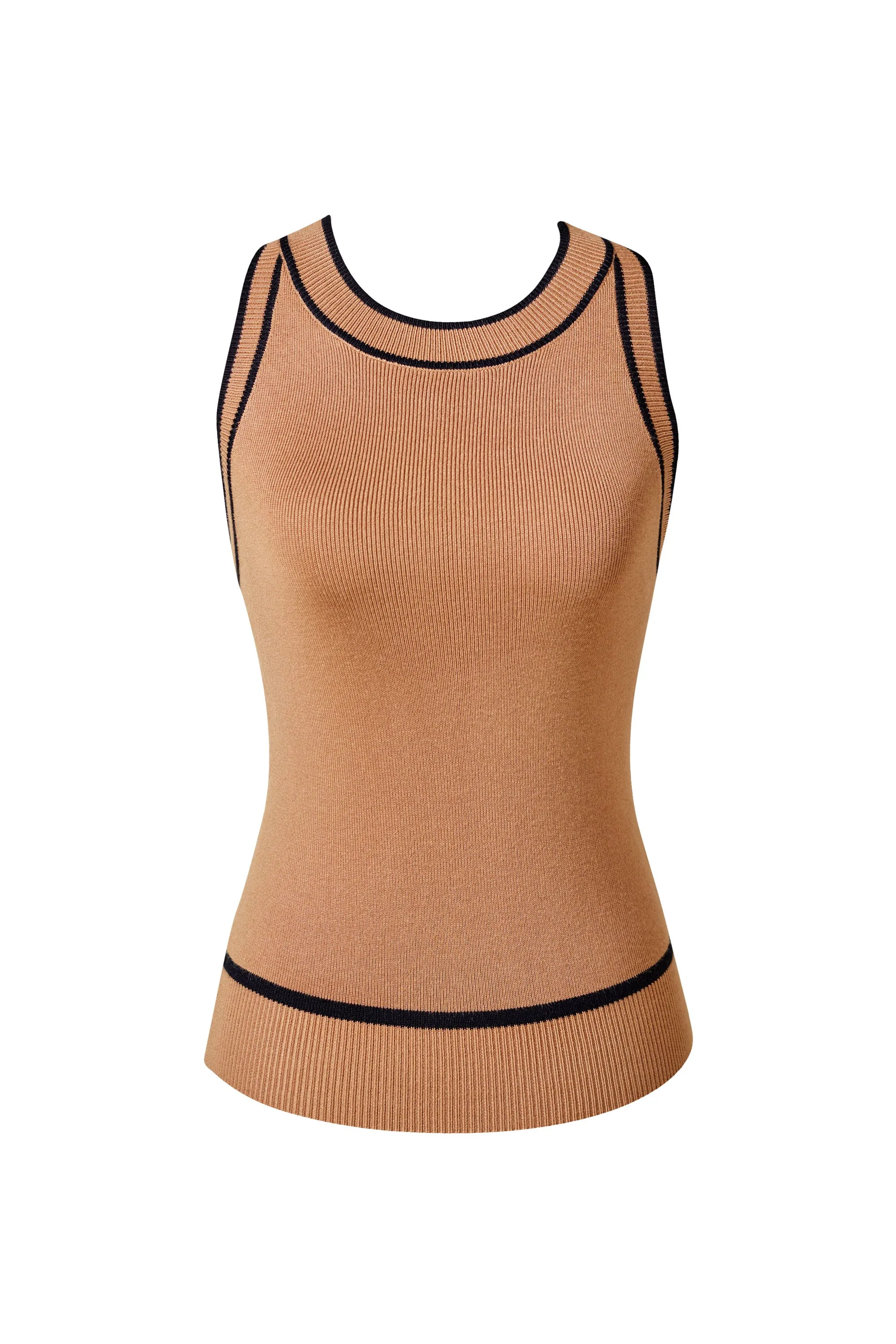 Daniela Camel Knit Top