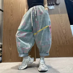 denim harem pants harem pants women bohemian pants