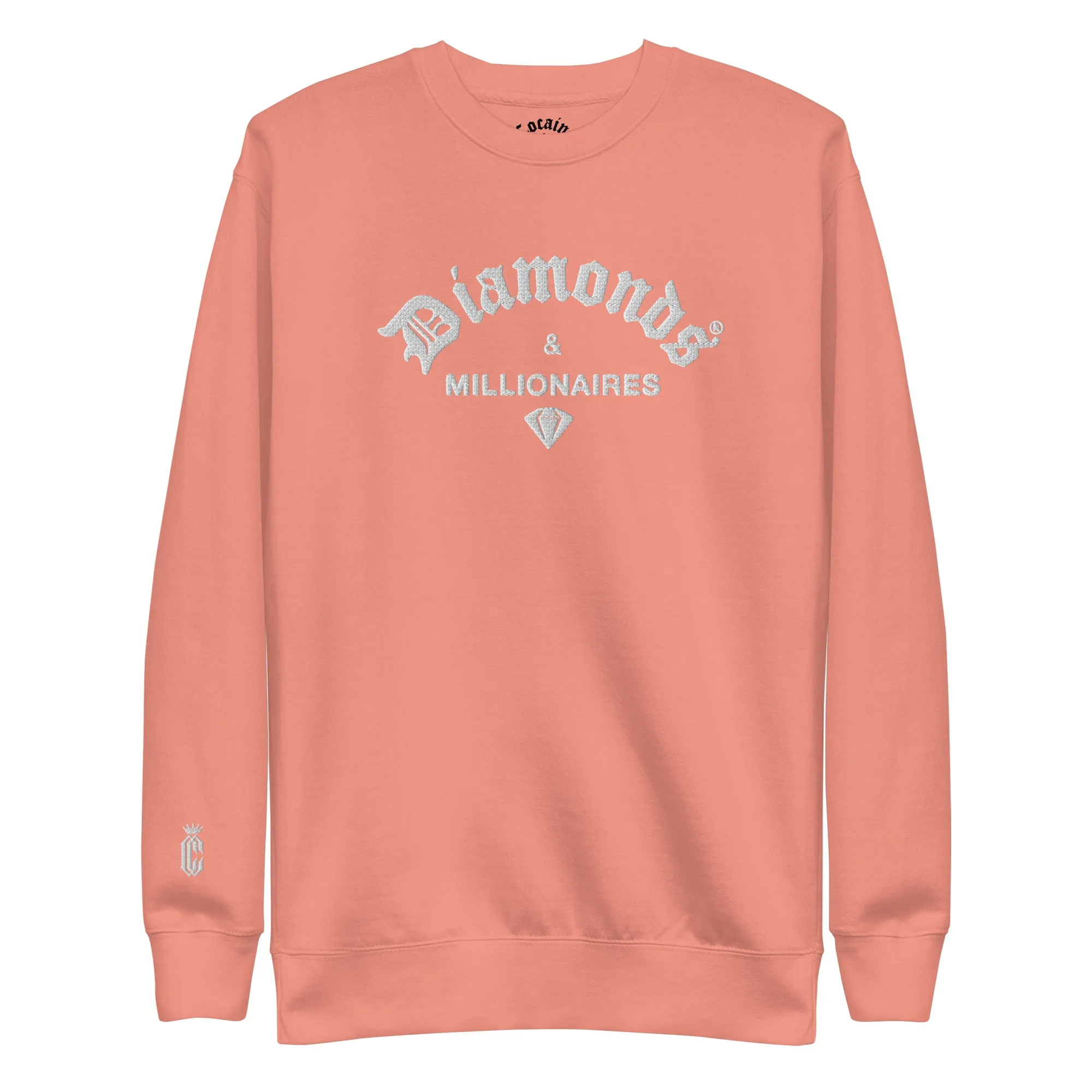 DIAMONDS & MILLIONAIRES EMBROIDREY SWEASHIRT