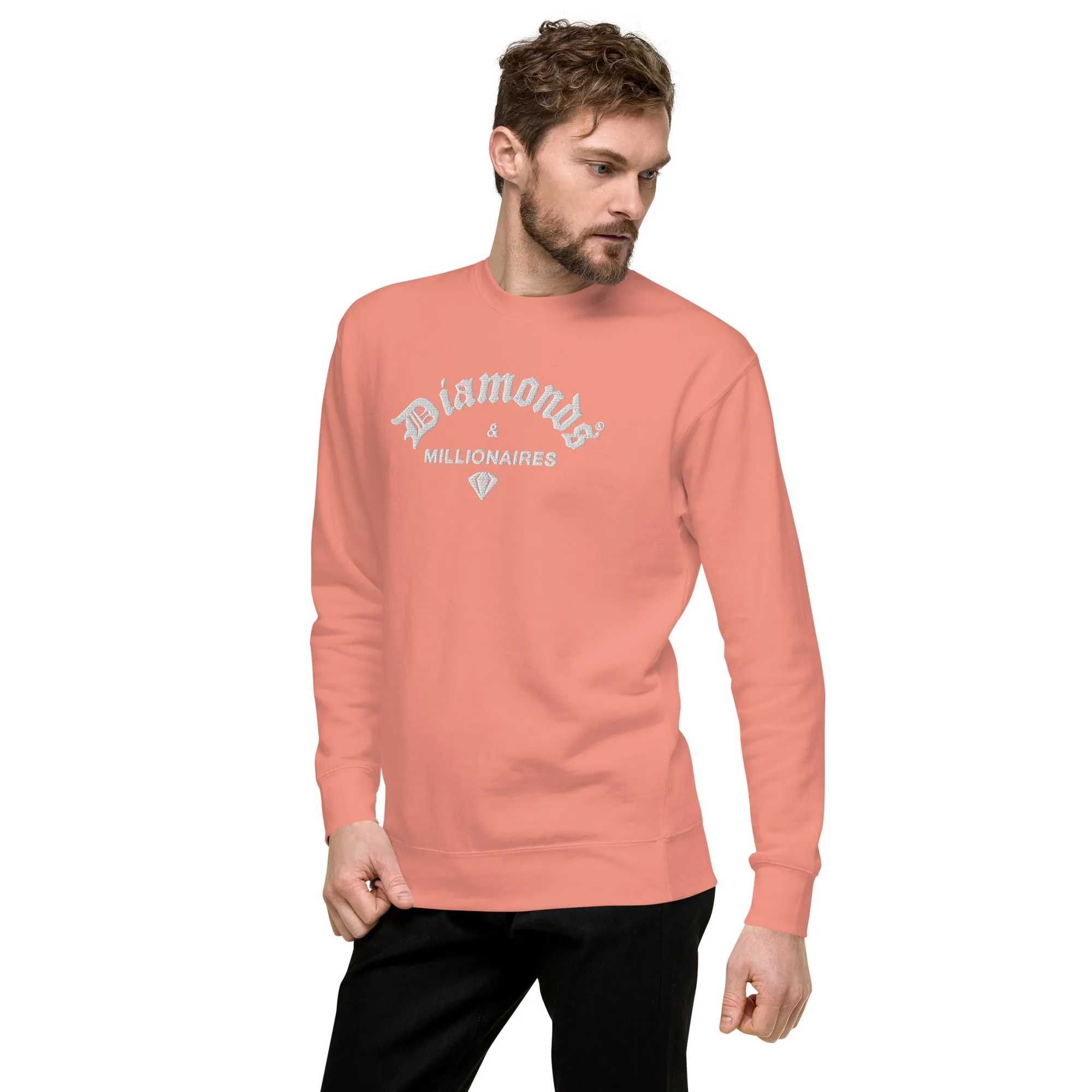 DIAMONDS & MILLIONAIRES EMBROIDREY SWEASHIRT