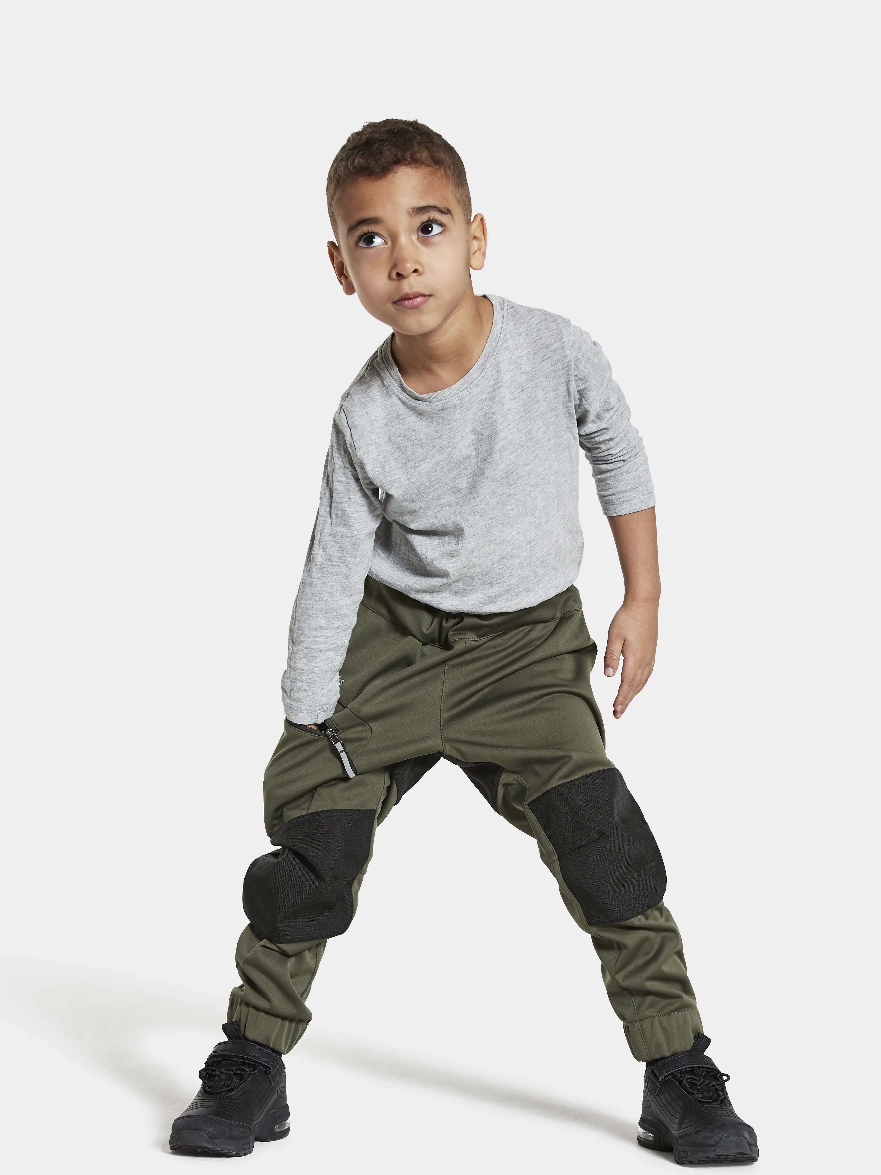 Didriksons Kids&#x27; Lövet Pants 6 Deep Green | Buy Didriksons Kids&#x27; Lövet Pants 6 Deep Green here | Outnorth