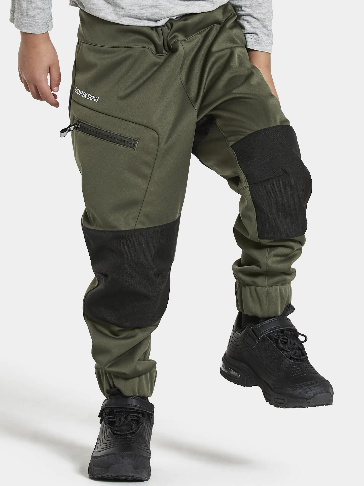 Didriksons Kids&#x27; Lövet Pants 6 Deep Green | Buy Didriksons Kids&#x27; Lövet Pants 6 Deep Green here | Outnorth