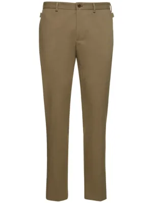 Dolce&amp;Gabbana   Stretch cotton gabardine pants 