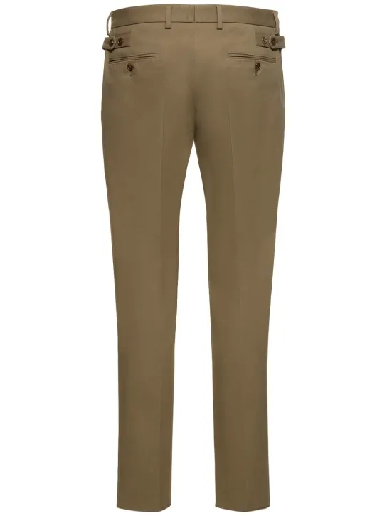 Dolce&amp;Gabbana   Stretch cotton gabardine pants 