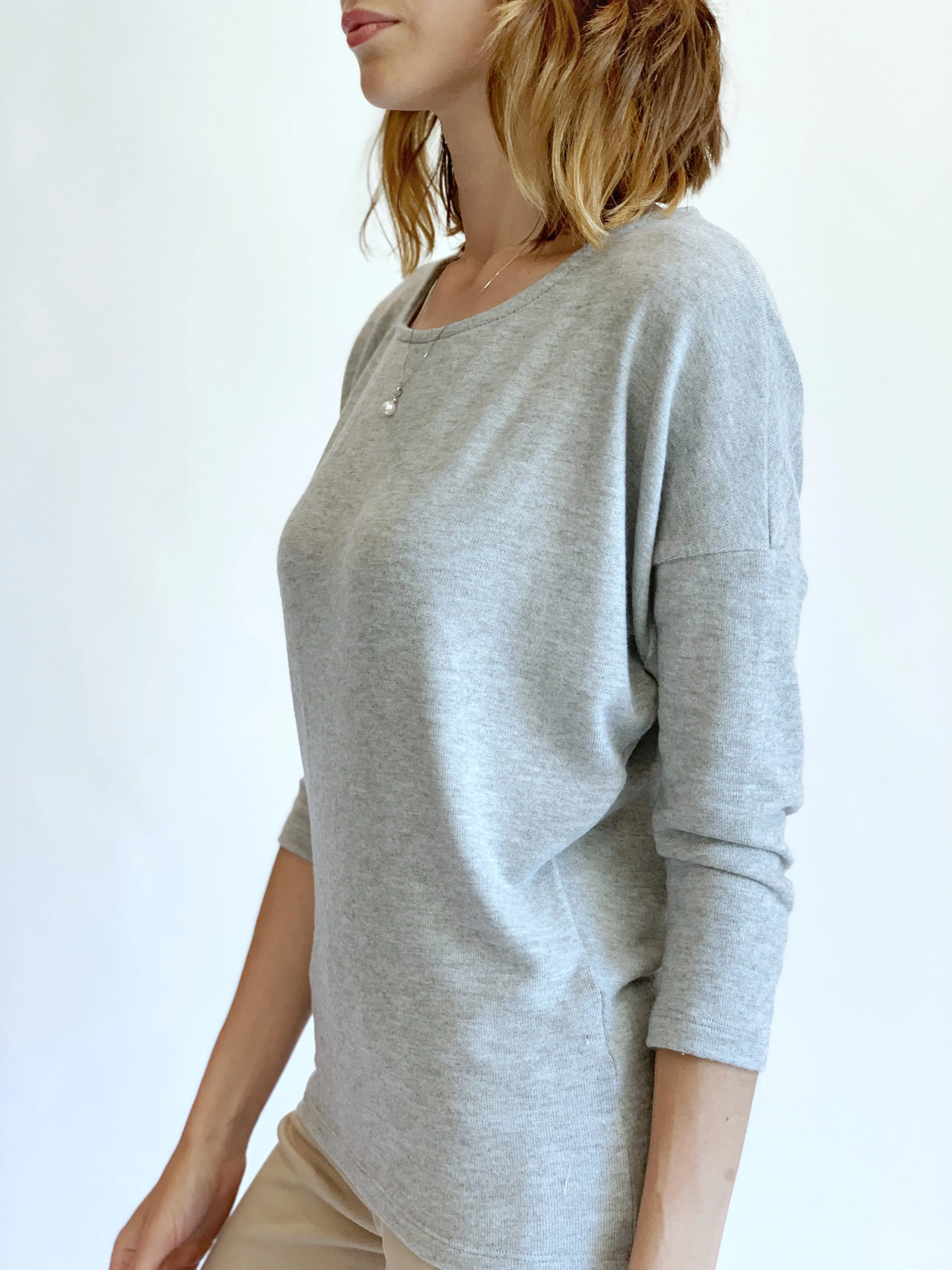 Dolman Sleeve Sweater Top in Lightweight