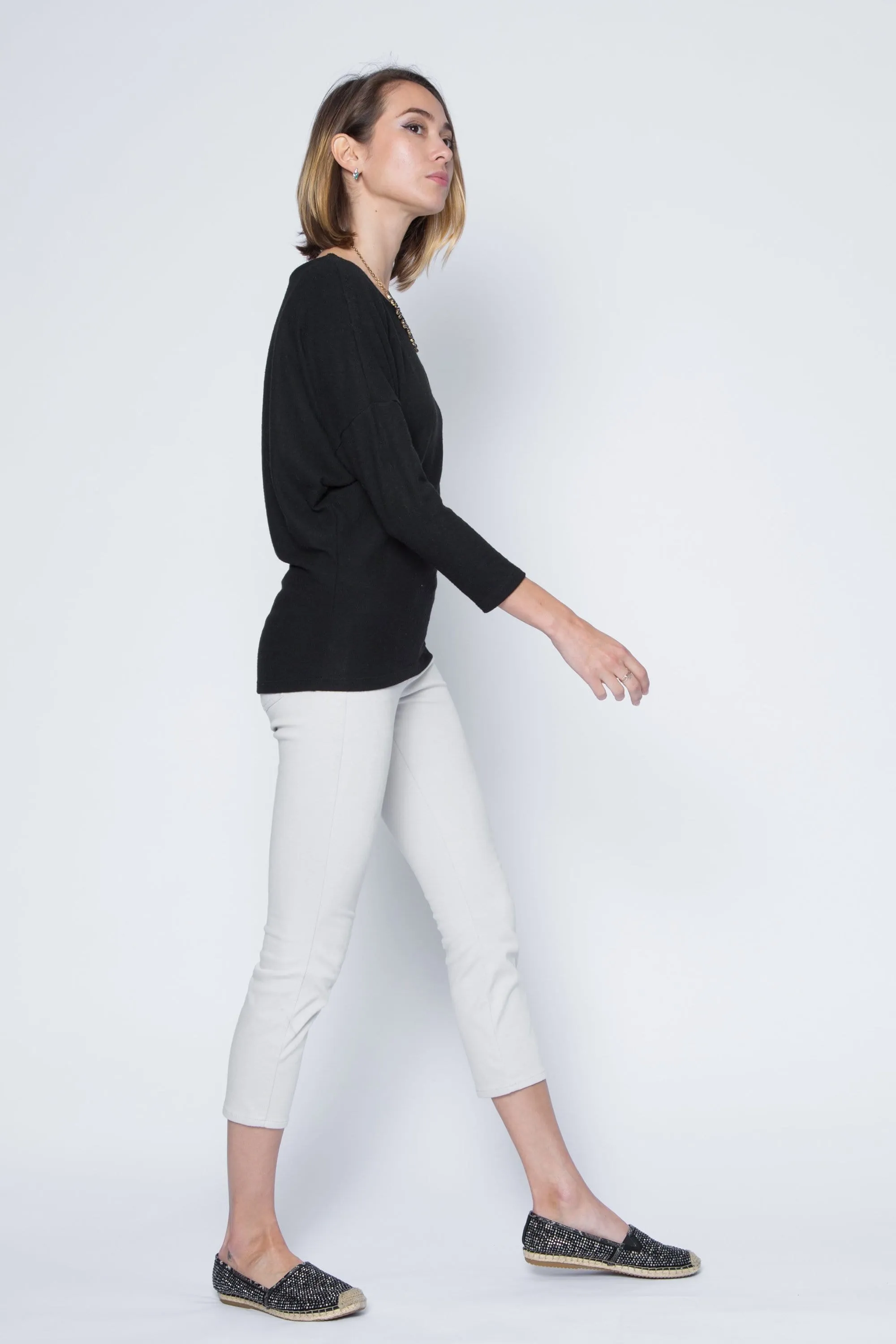 Dolman Sleeve Sweater Top in Lightweight