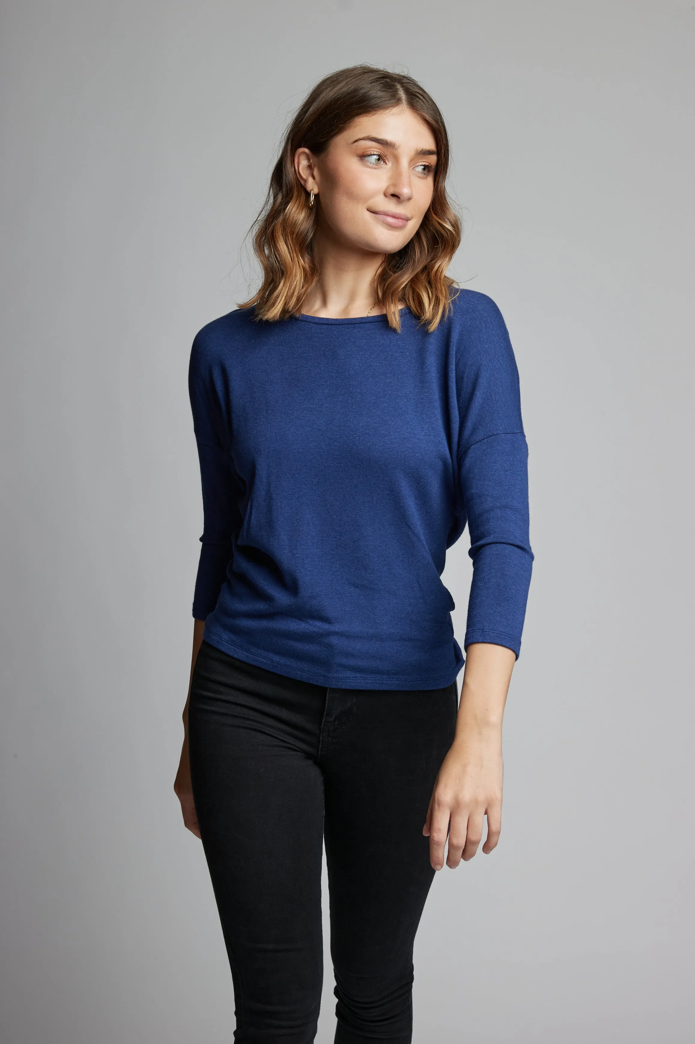 Dolman Sleeve Sweater Top in Lightweight