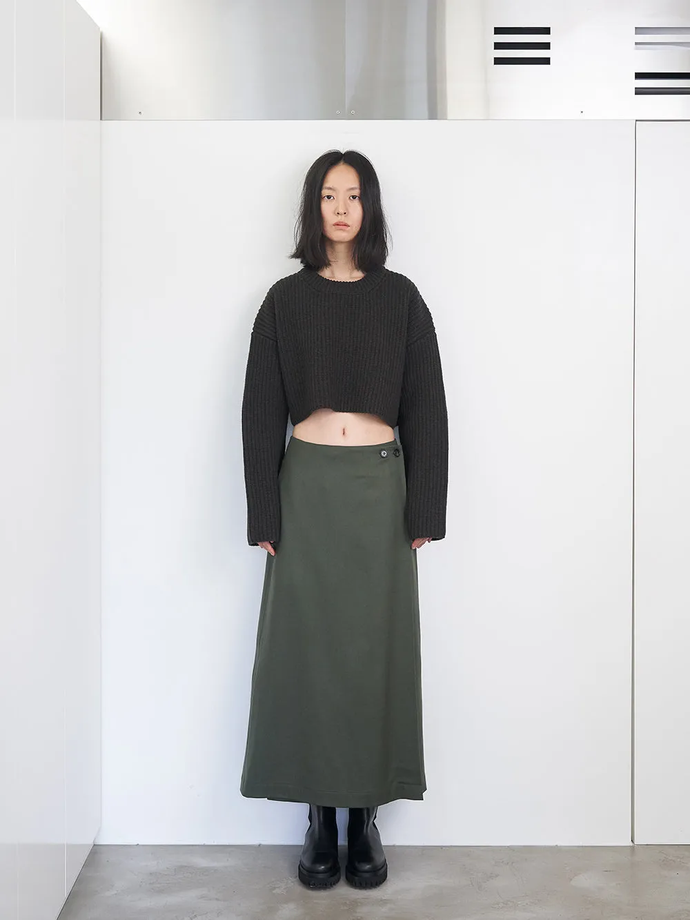 ESTHER CROP KNIT (KHAKI)