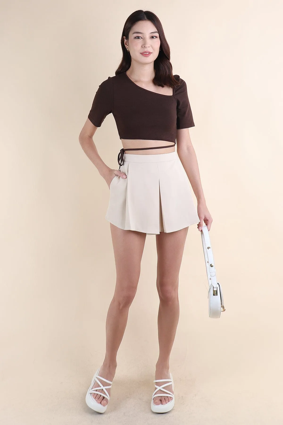 EVERDEEN TOGA TOP IN COFFEE