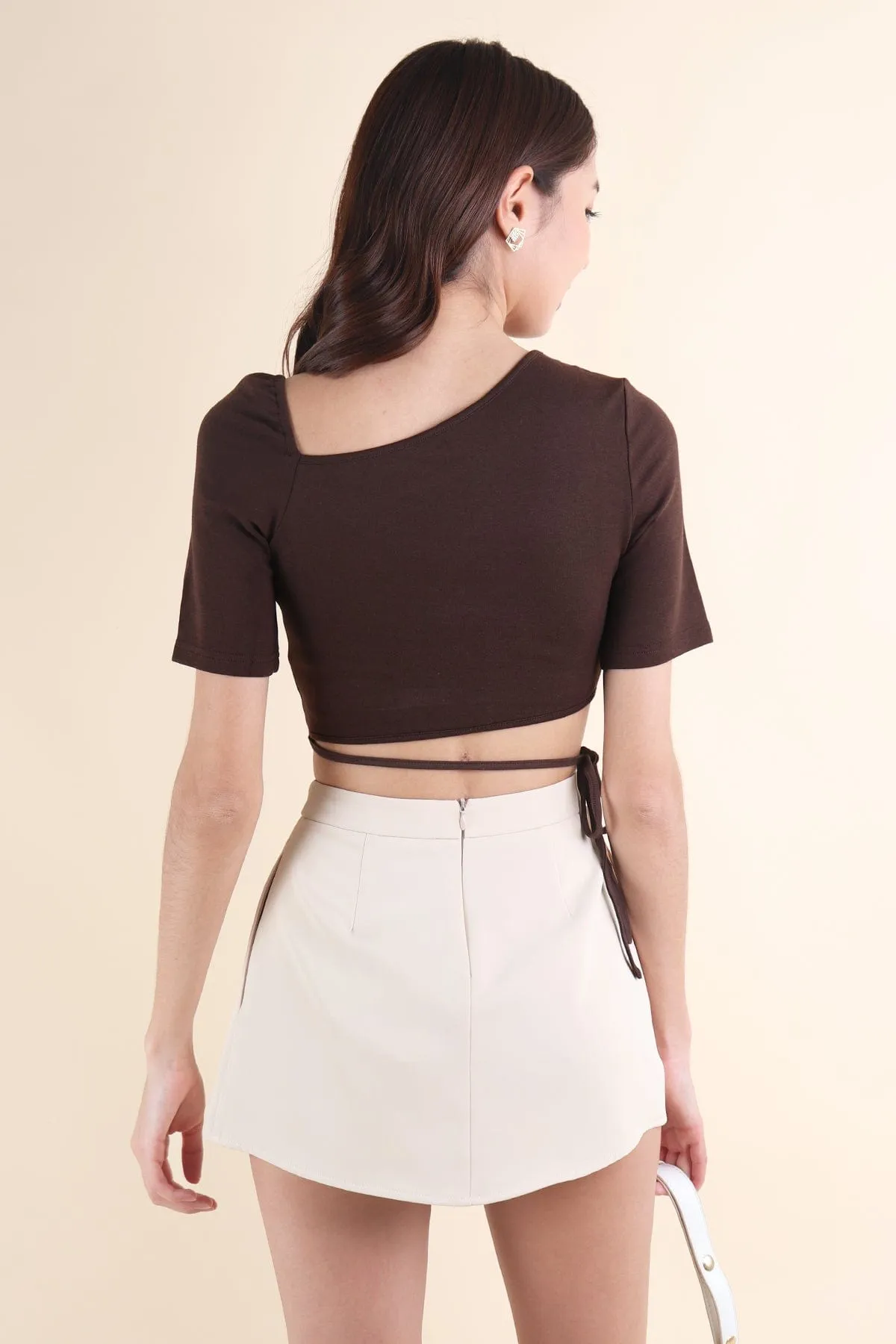 EVERDEEN TOGA TOP IN COFFEE