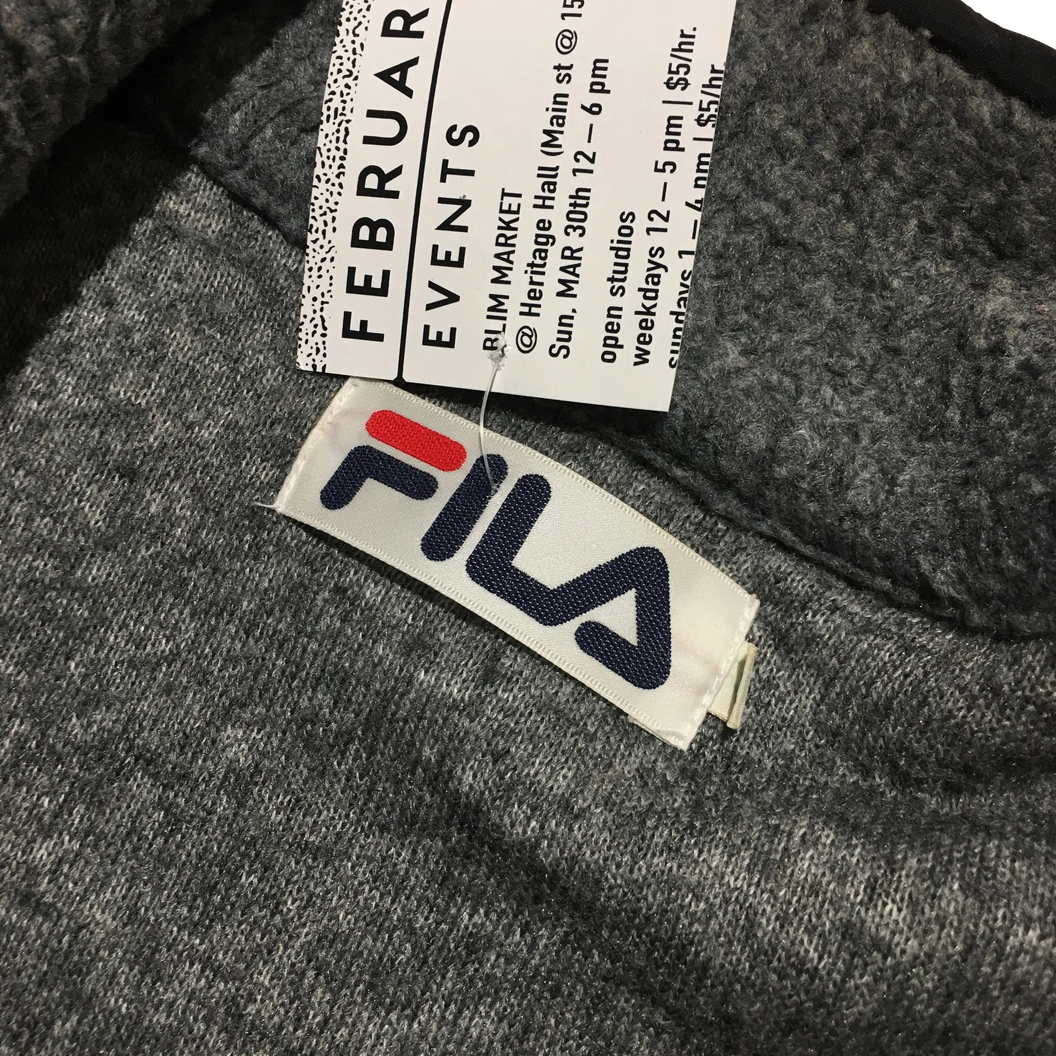 FILA Dark Grey Fleece Jacket