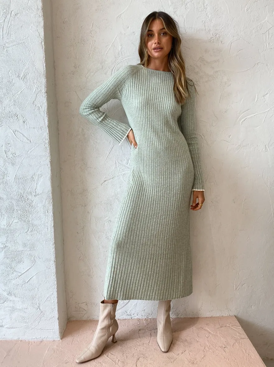 Friends with Frank Thea Dress in Pistachio Twist