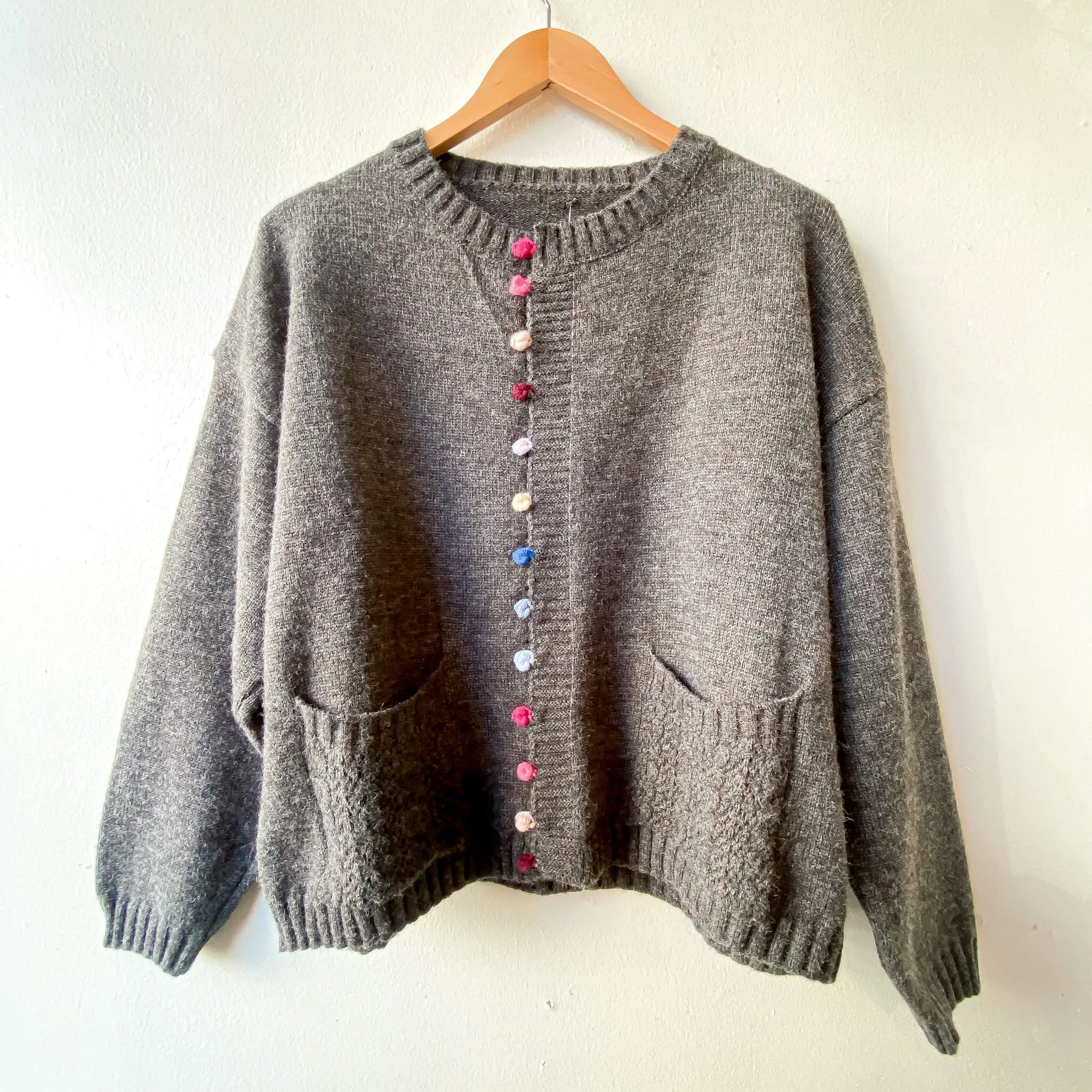 garden | Colorful Buttons Knit Sweater