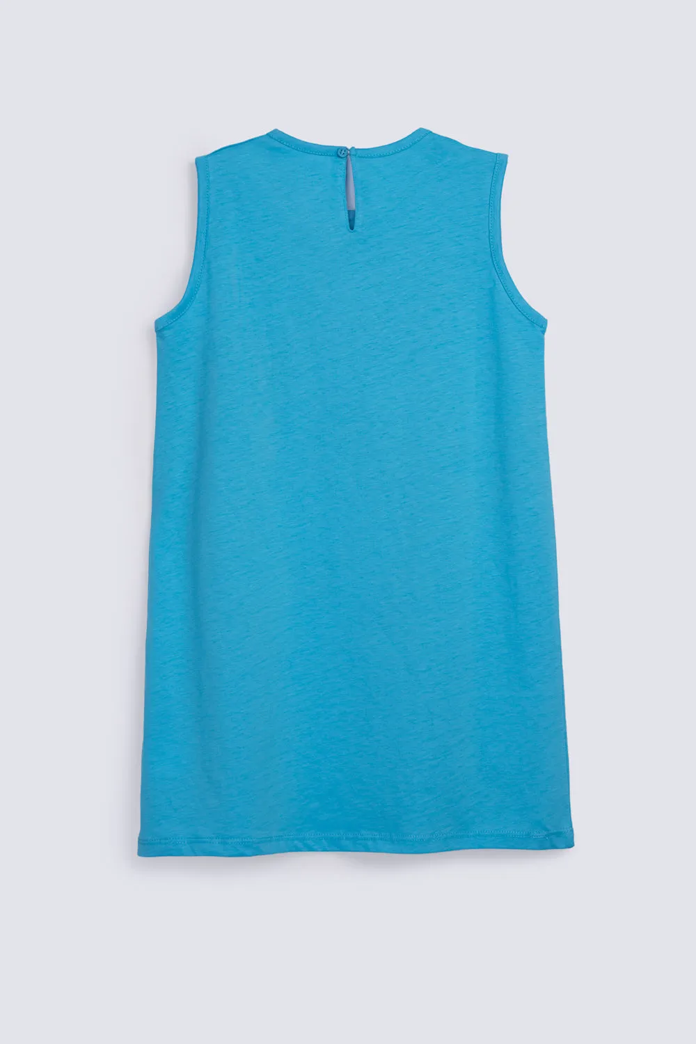 GIRLS FLORAL PRINT KNIT DRESS