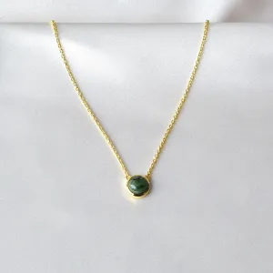 Gold Jade Necklace - Gaia