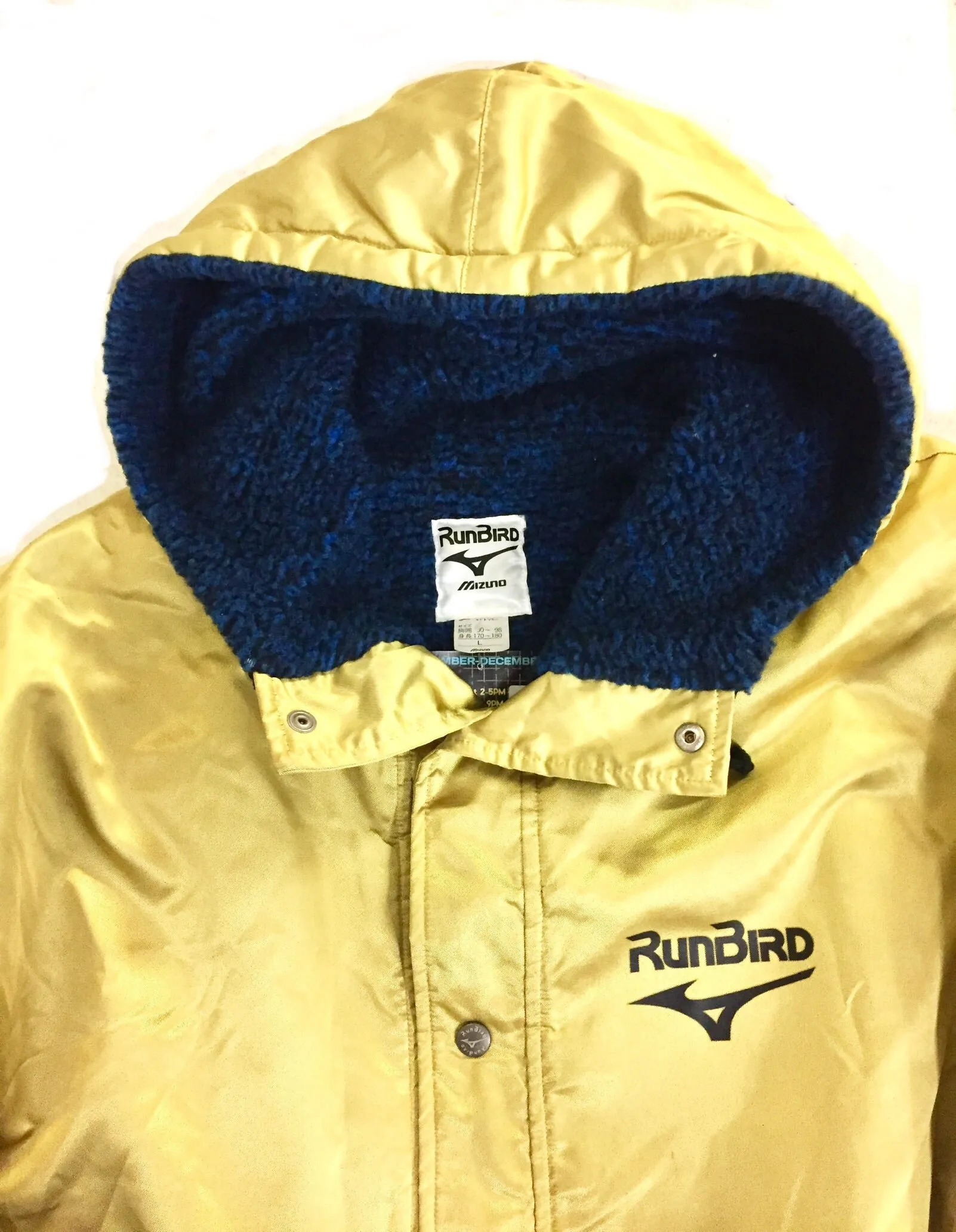 Gold Mizuno full length jacket