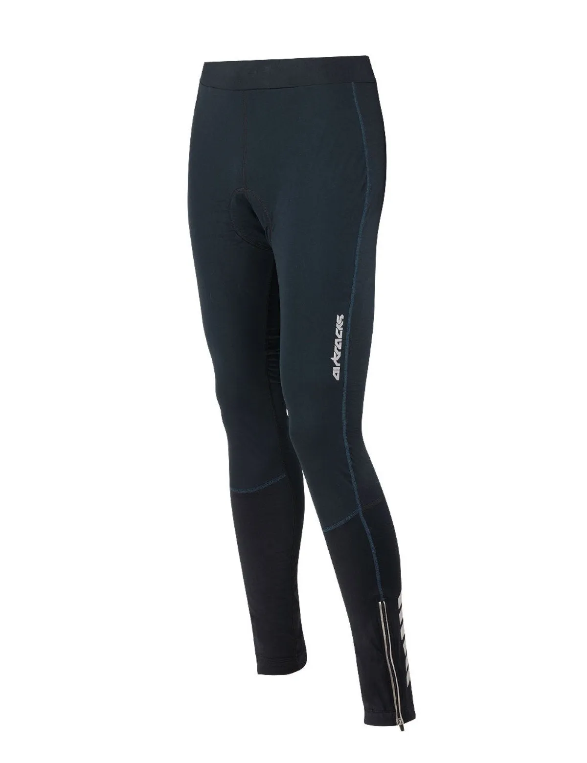 Herren Thermo Fahrradhose Lang Pro Schwarz-Blau