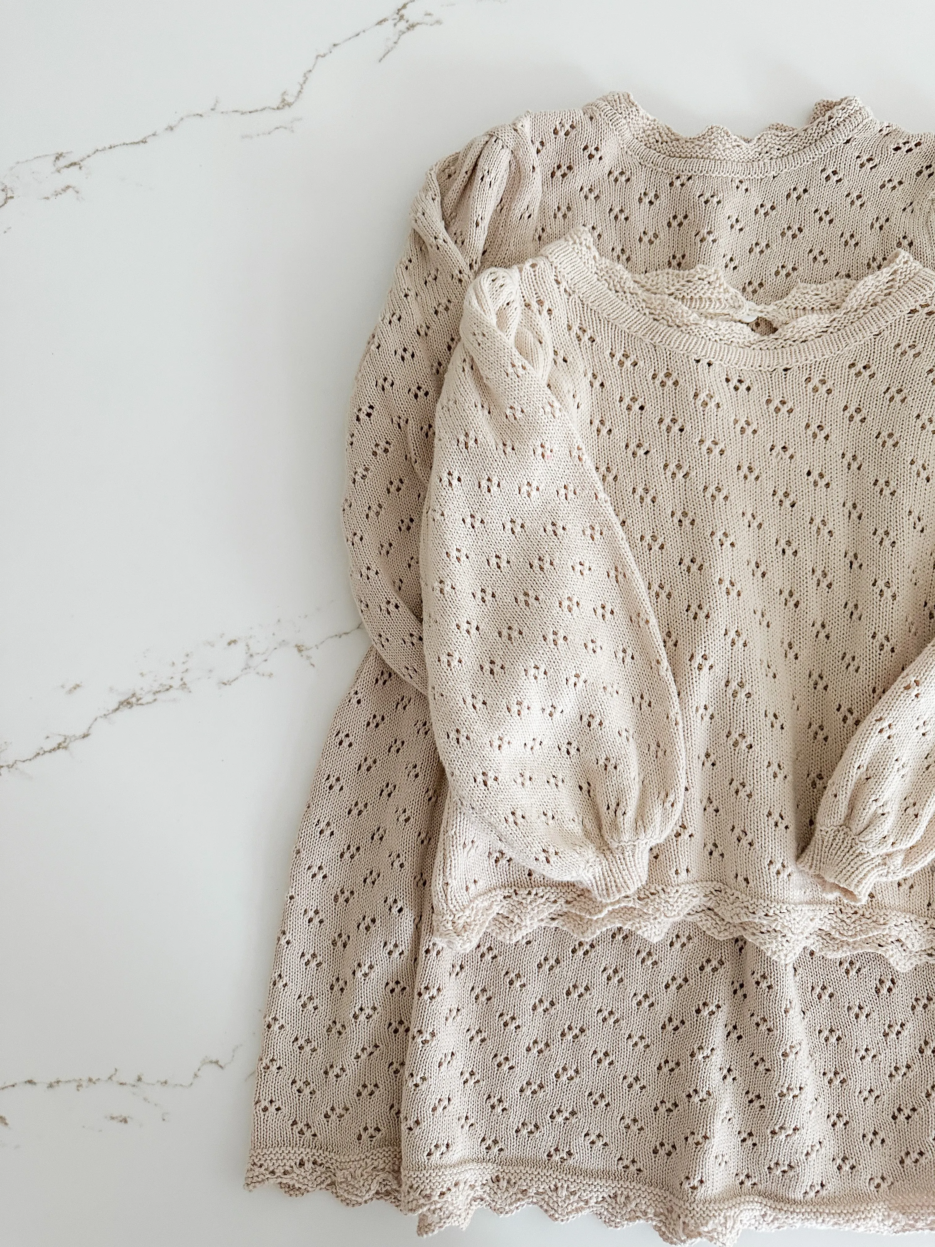 Hollow Out Knit Top - OAT