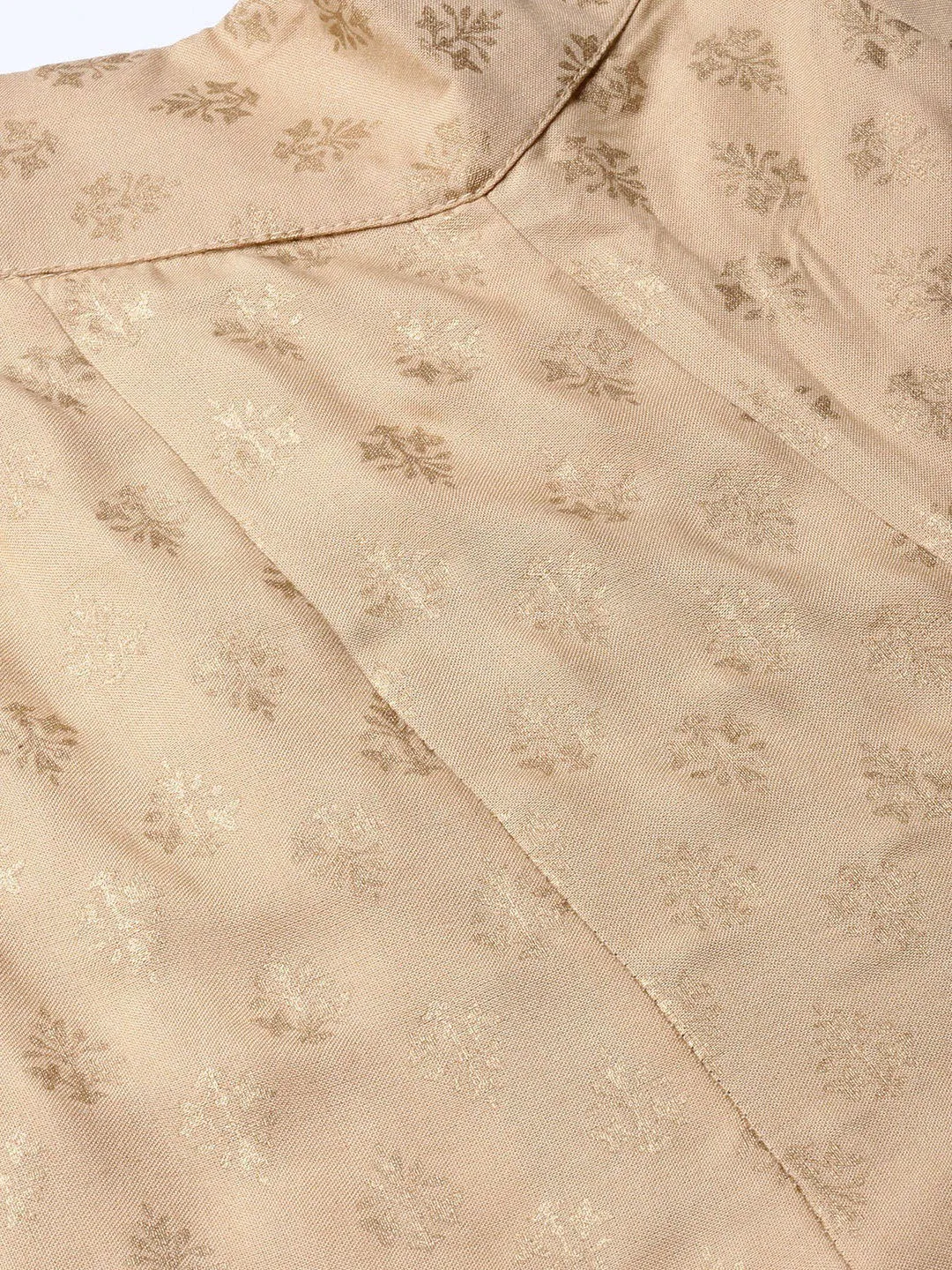 Jashvi Gold Ethnic Motif Printed Rayon Flared Women Palazzo With One Pocket